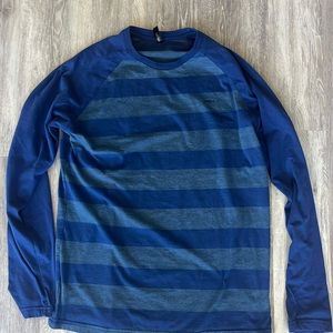 RVCA long sleeve blue striped